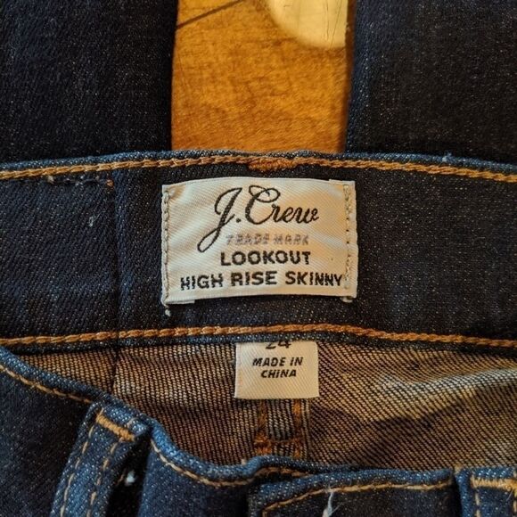 J. Crew Lookout High Rise Skinny Resin Wash sz 24 - Picture 7 of 8